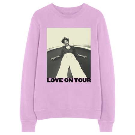 HARRY STYLES – LOVE ON TOUR CREWNECK SWEATSHIRT LIGHT PINK