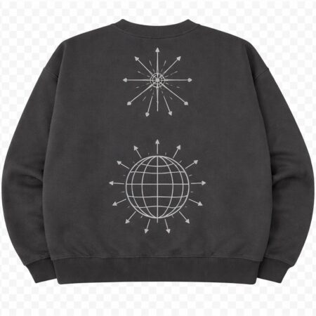 KISS DISCO REFLECTIVE CREWNECK back