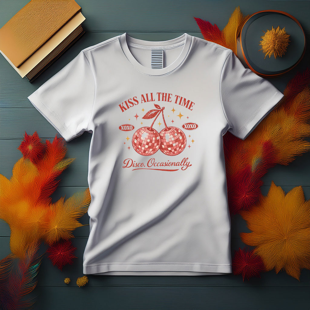 Kiss All The Time Disco Occasionally Graphic Tee