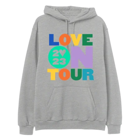 Love On Tour 2023 Gray Hoodie
