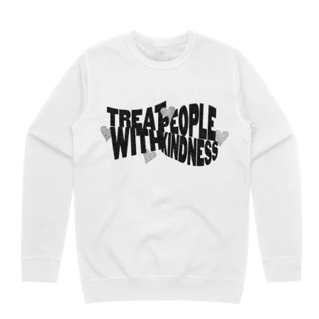 Treat People With Kindness Glitter Crewneck Sweatshirt